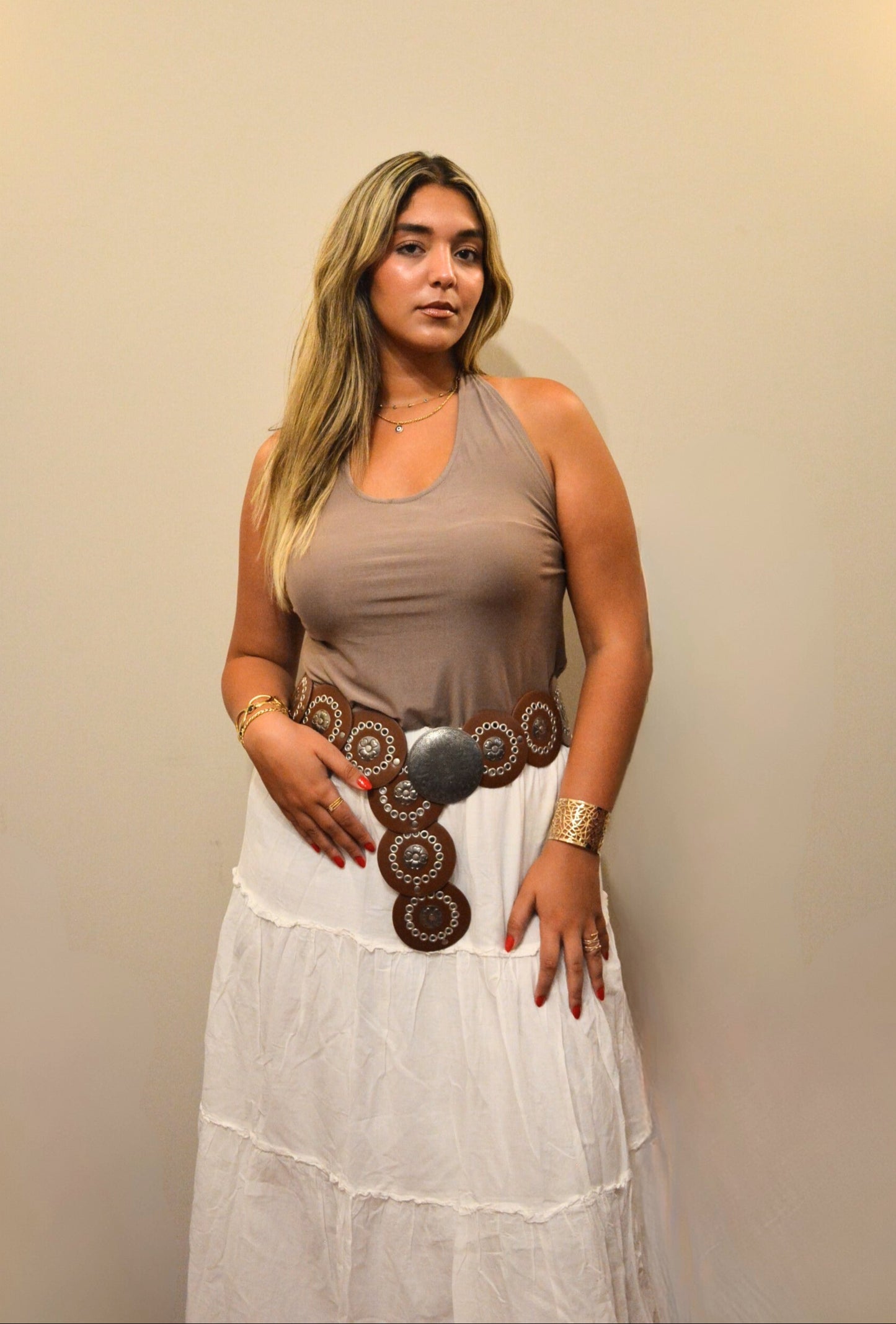 Nova Halter Top in Mocha
