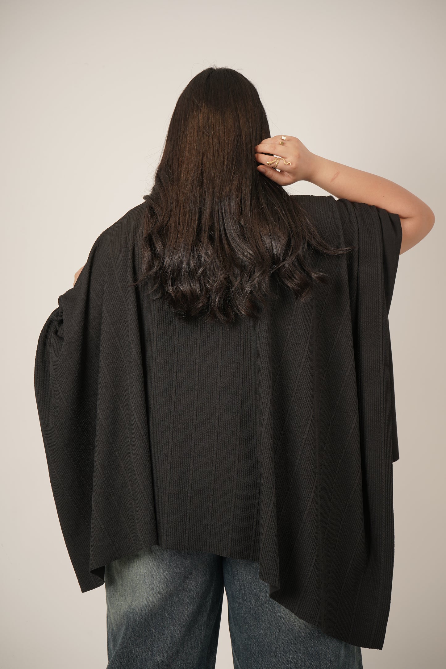 Maeve Black Poncho