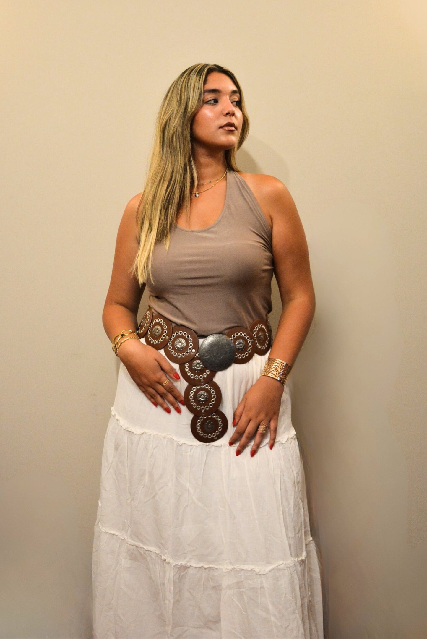 Nova Halter Top in Mocha