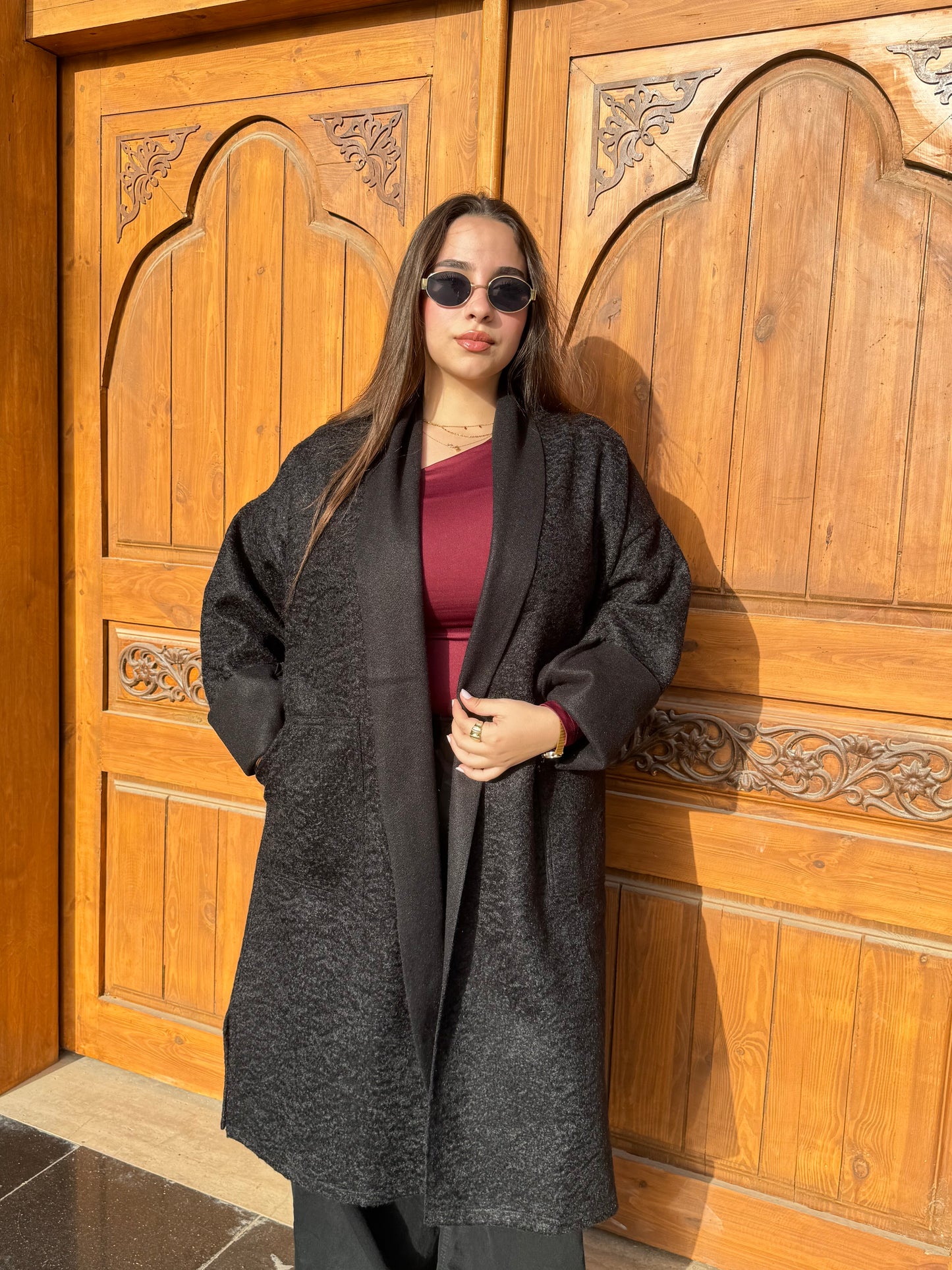 Black Teddy Coat