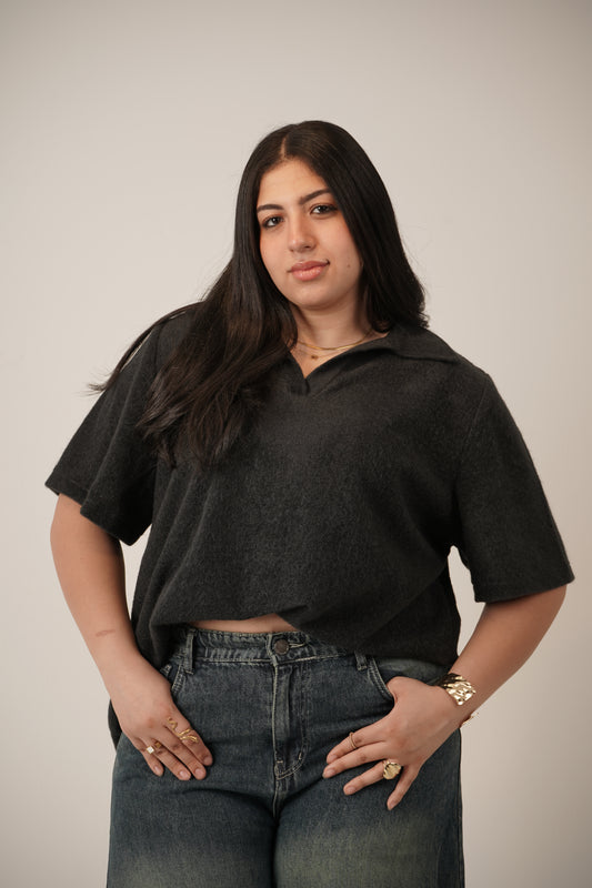 Mila Mohair Top in Black