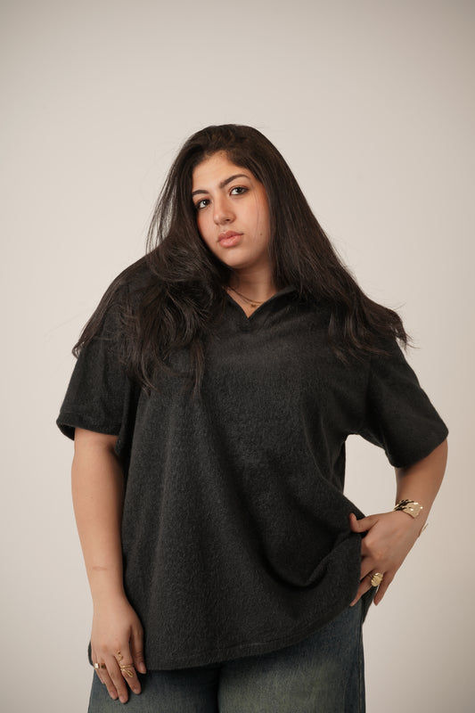 Mila Mohair Top in Black