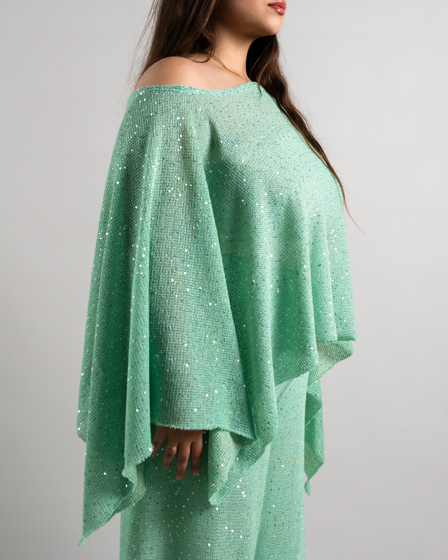 Mykonos Off-Shoulder Glitter Top