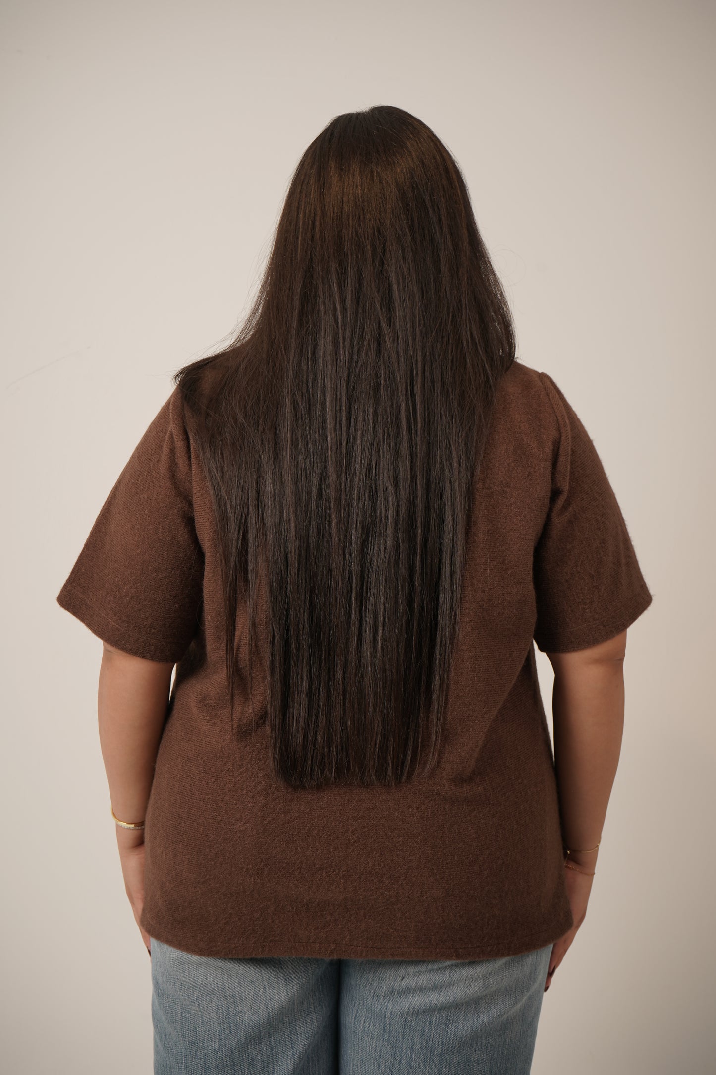 Mila Mohair Top in Brown