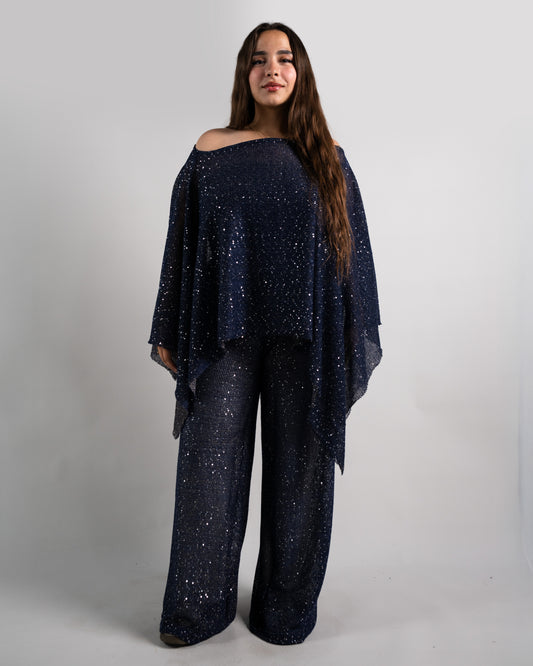 Mykonos Off-Shoulder Glitter Top