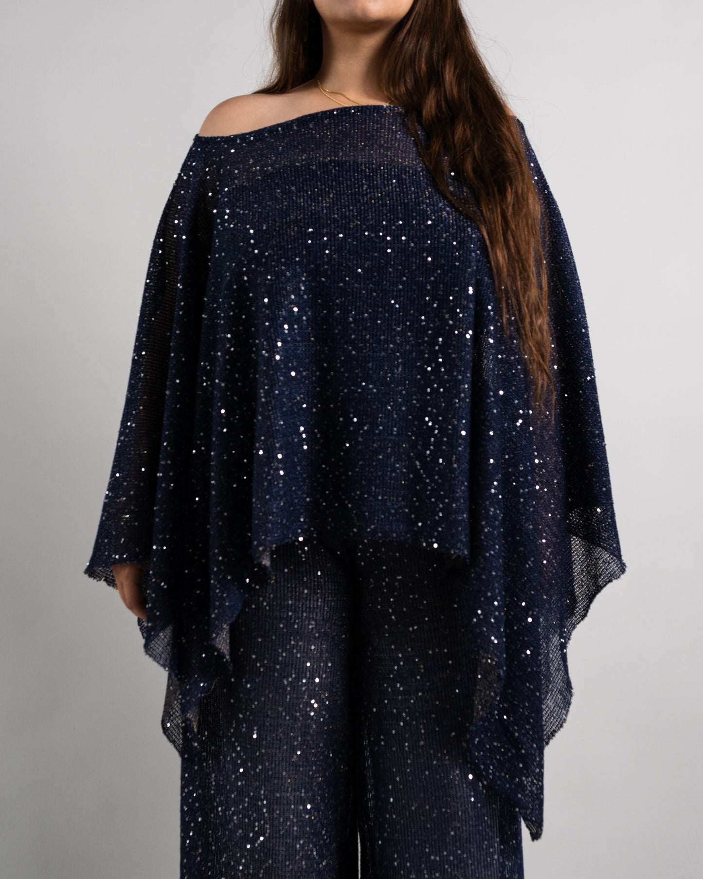 Mykonos Off-Shoulder Glitter Top