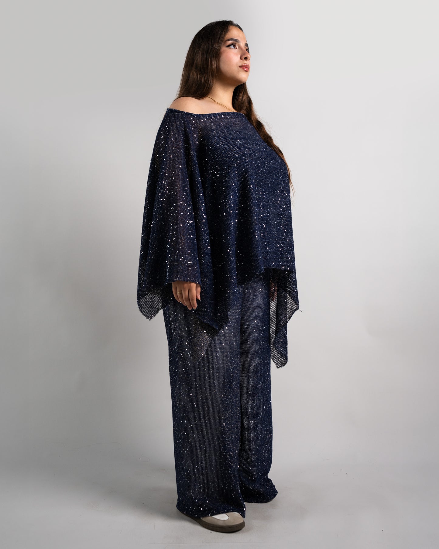 Mykonos Off-Shoulder Glitter Top