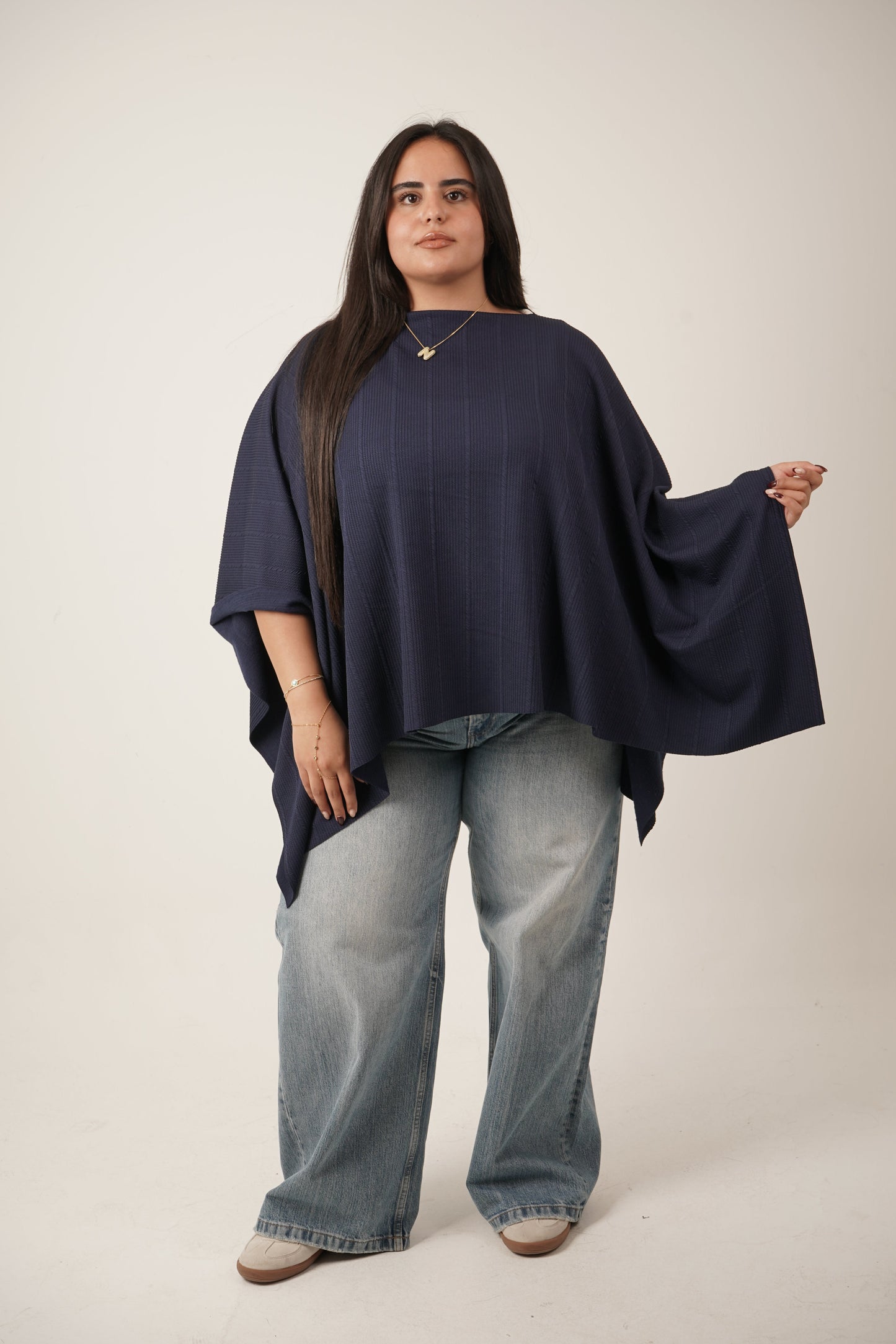 Maeve Navy Poncho