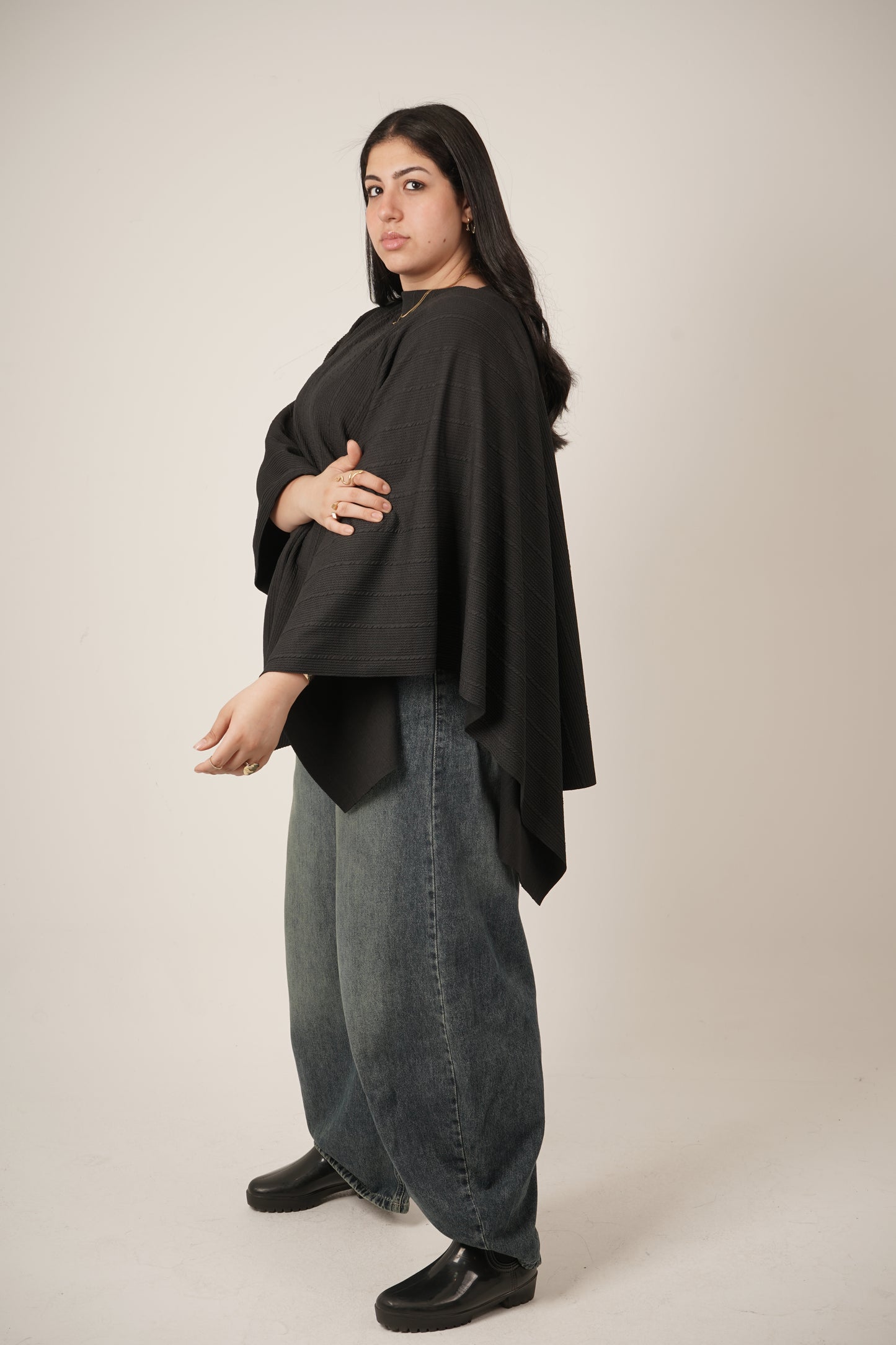 Maeve Black Poncho