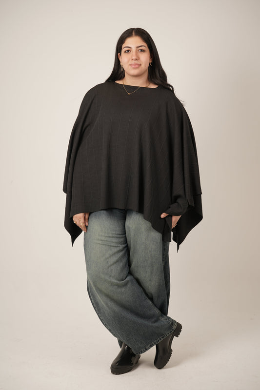 Maeve Black Poncho