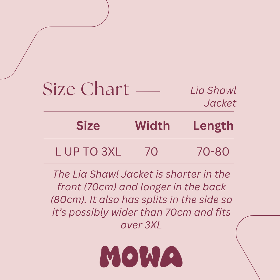 Lia Shawl Jacket in Black